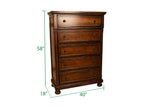 Galaxy Home Austin Chest Made with Wood in Dark Walnut Color - Home Elegance USA