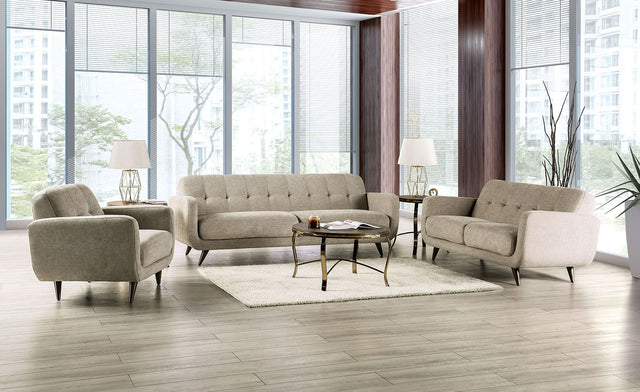 Siegen - Sofa & Loveseat - Beige - Home Elegance USA