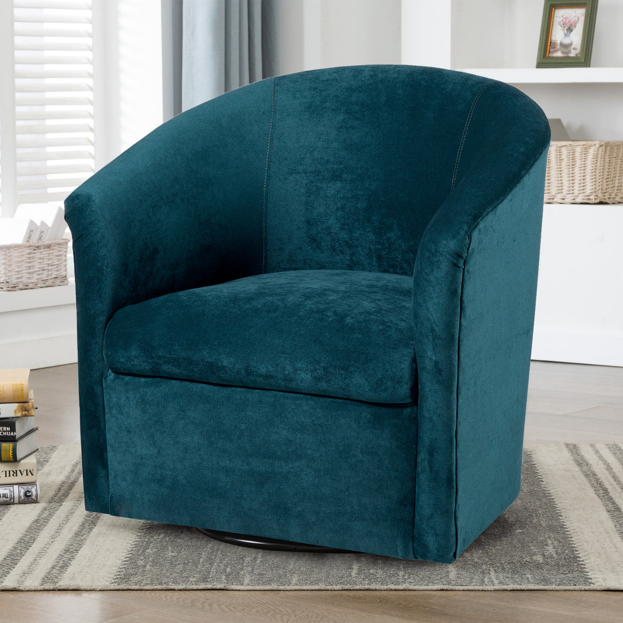 Eden Ocean Swivel Chair - Home Elegance USA