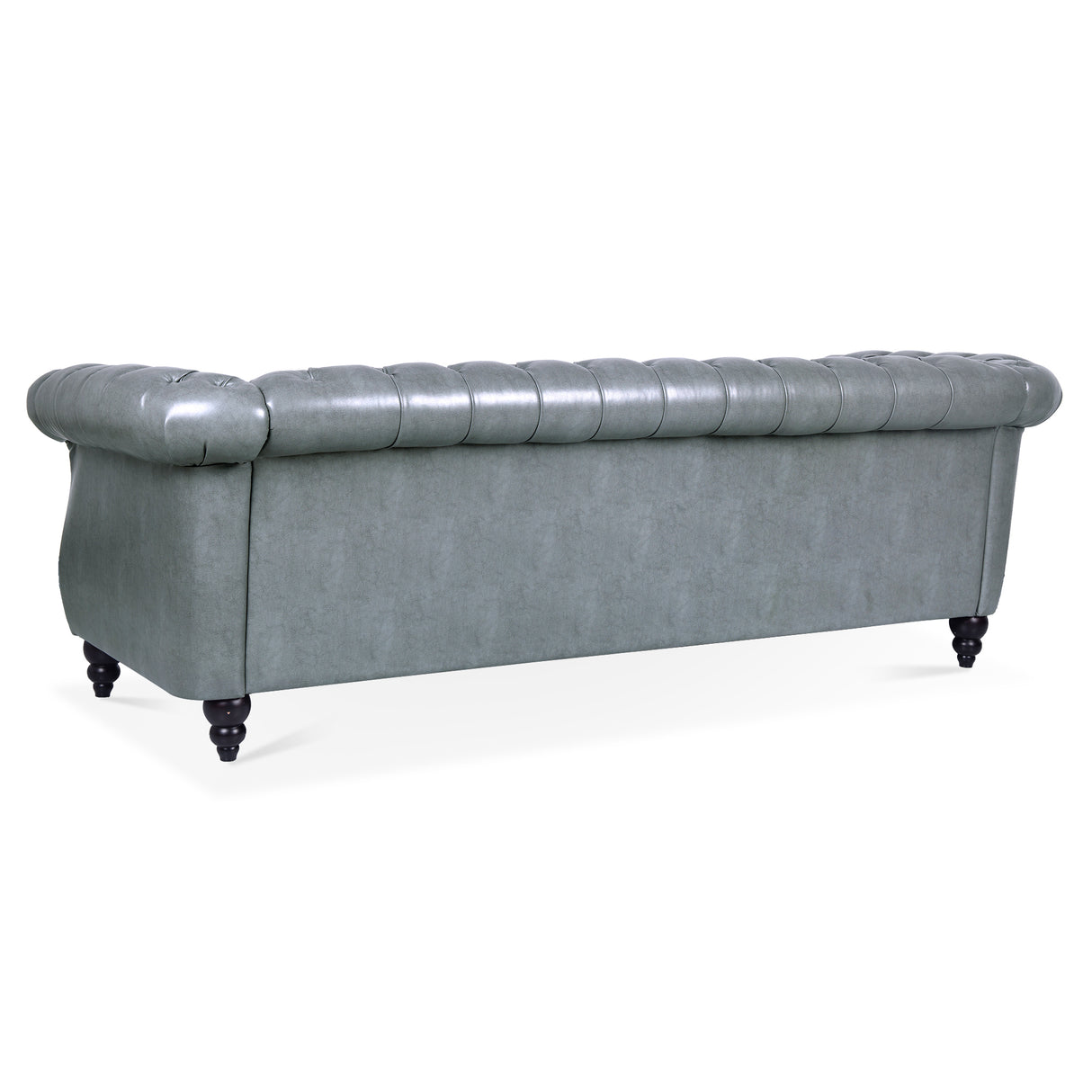 84.65" Rolled Arm Chesterfield 3 Seater Sofa. | Home Elegance USA