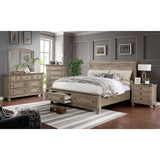 Wells - 5 Piece Queen Bedroom Set With Chest - Gray - Home Elegance USA