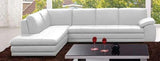 625 White Italian Leather Raf Sectional - 175443113331 - Rhfc - W | J&M | Home Elegance USA