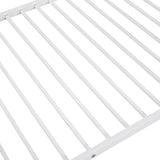 Twin Over Twin Metal Bunk Bed (White)( old sku: MF189201KAA ) - Home Elegance USA