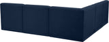 Relax - Modular Sectional 5 Piece - Navy - Modern & Contemporary - Home Elegance USA