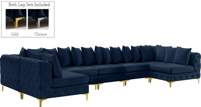 Tremblay - Modular Sectional 7 Piece - Navy - Home Elegance USA