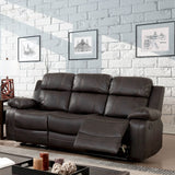 Pondera - Sofa & Love Seat & Chair - Dark Brown - Home Elegance USA