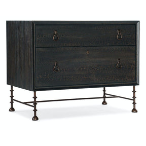 Big Sky Lateral File Cabinet Pecky Hickory Veneer in Charred Timber – Hooker Furniture