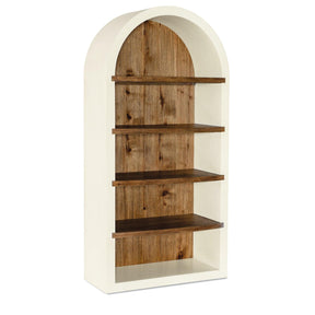 Big Sky Tahoe Etagere Pecky Hickory Avalanche White – Hooker Furniture