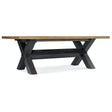 Big Sky 132-Inch Trestle Dining Table in Vintage Natural & Charred Timber Finish – Hooker Furniture