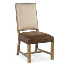 Big Sky Side Chair Vintage Natural & Leather – Hooker Furniture