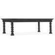 Big Sky Turned Leg Cocktail Table Charred Timber | Hooker Furniture