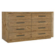 Big Sky Eight-Drawer Dresser Pecky Hickory Veneers Vintage Natural – Hooker Furniture