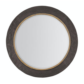 Big Sky Round Accent Mirror Furrowed Bark – Hooker Furniture