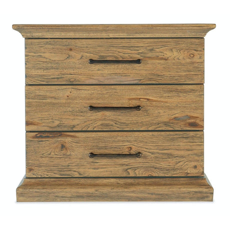 Big Sky Three-Drawer Nightstand Vintage Natural – Hooker Furniture