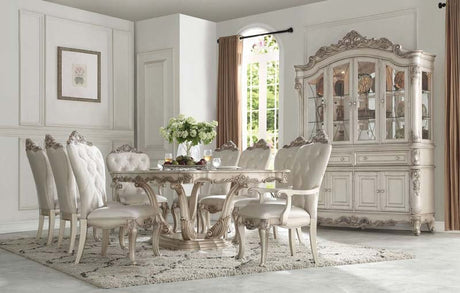 Acme Furniture - Gorsedd Antique White 10 Piece Dining Table Set - 67440-10SET