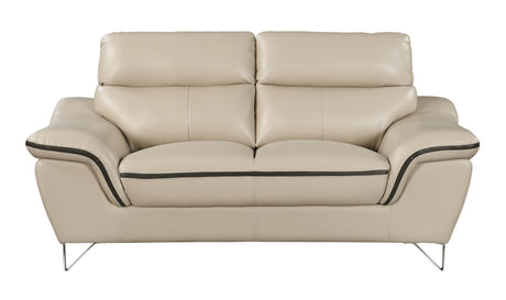 Genuine Leather Loveseat Home Elegance USA