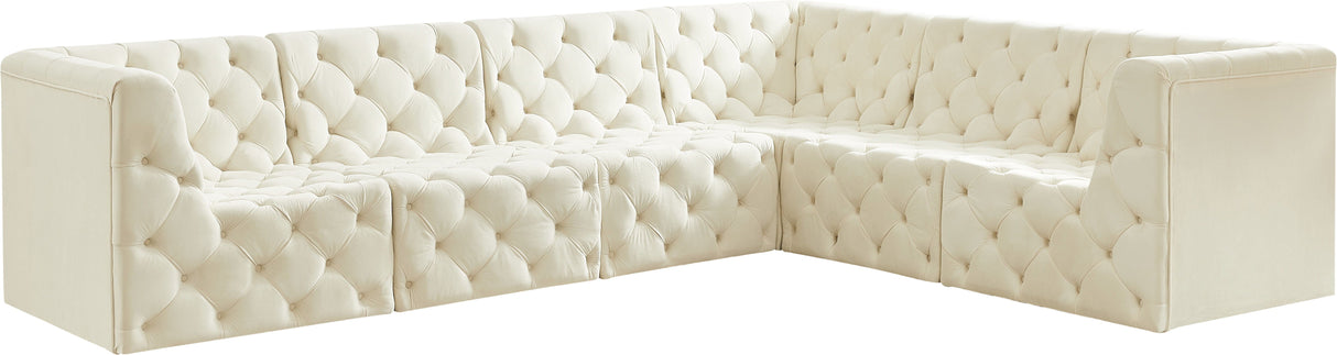 Tuft - Modular Sectional 6 Piece - Cream - Fabric - Home Elegance USA