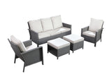 outdoor wicker sectional sofa set 1S+1S+3S