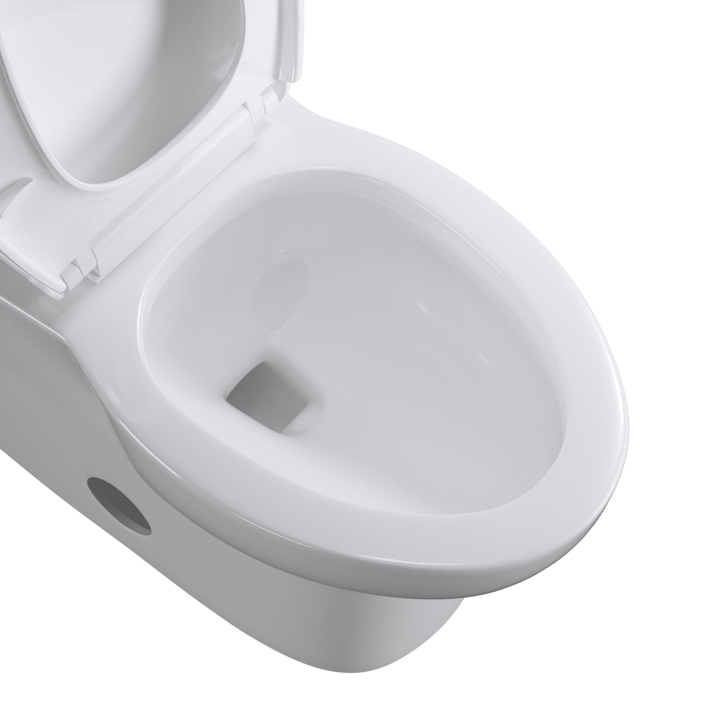 One-Piece Toilet 1.28GPF Siphon Jet Flushing with Toilet Seat