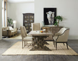 Hooker Furniture La Grange Le Vieux 86In Double Pedestal Table With 2-18In Leaves