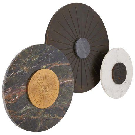 Arteriors Rhodes Wall Plaques Set Of 3 | Arteriors
