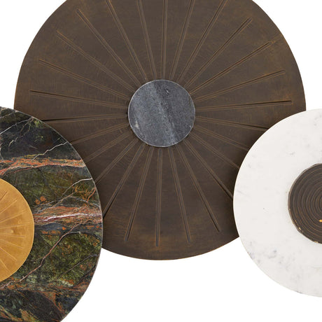 Arteriors Rhodes Wall Plaques Set Of 3 | Arteriors