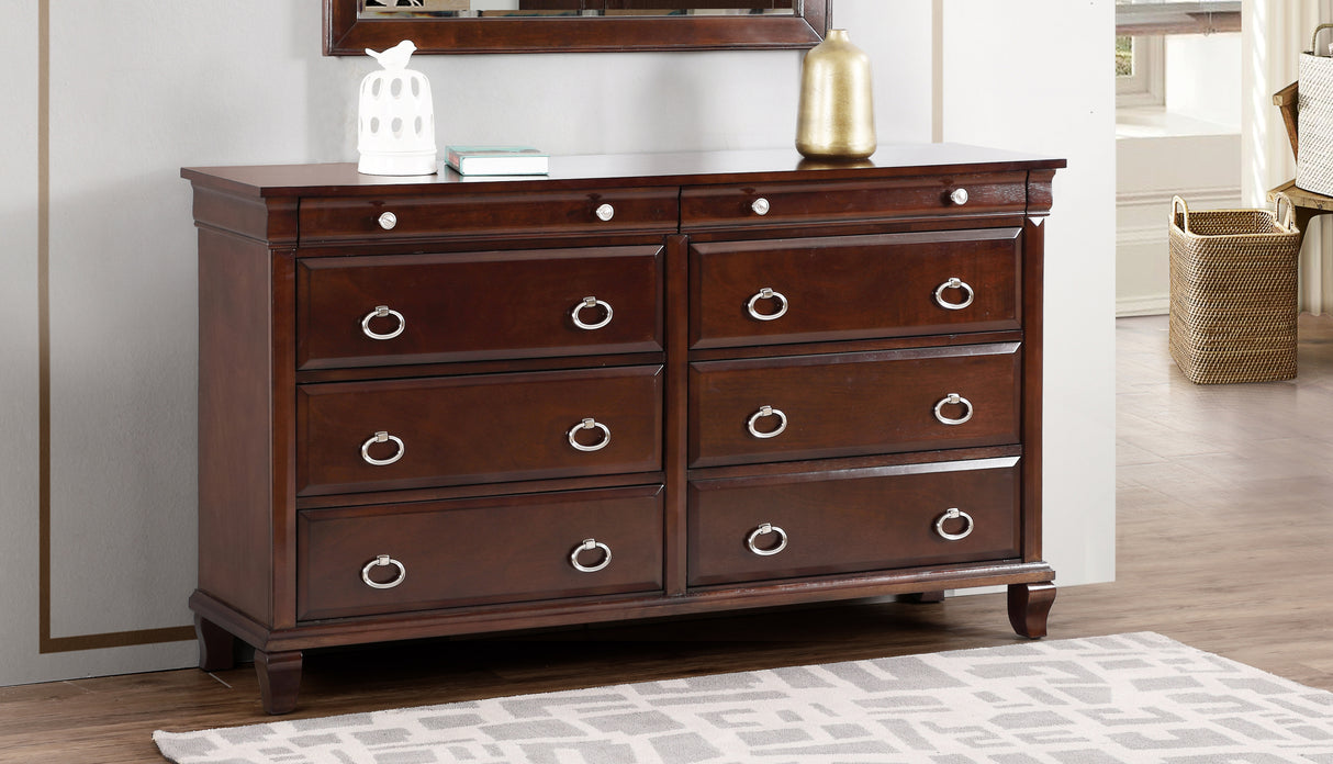 Glory Furniture Triton G9000-D Dresser , Cappuccino - Home Elegance USA