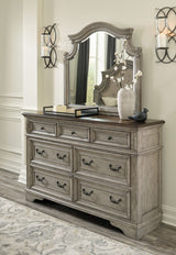 Lodenbay - Antique Gray - 8 Pc. - Dresser, Mirror, Chest, Queen Panel Bed, 2 Nightstands - Home Elegance USA