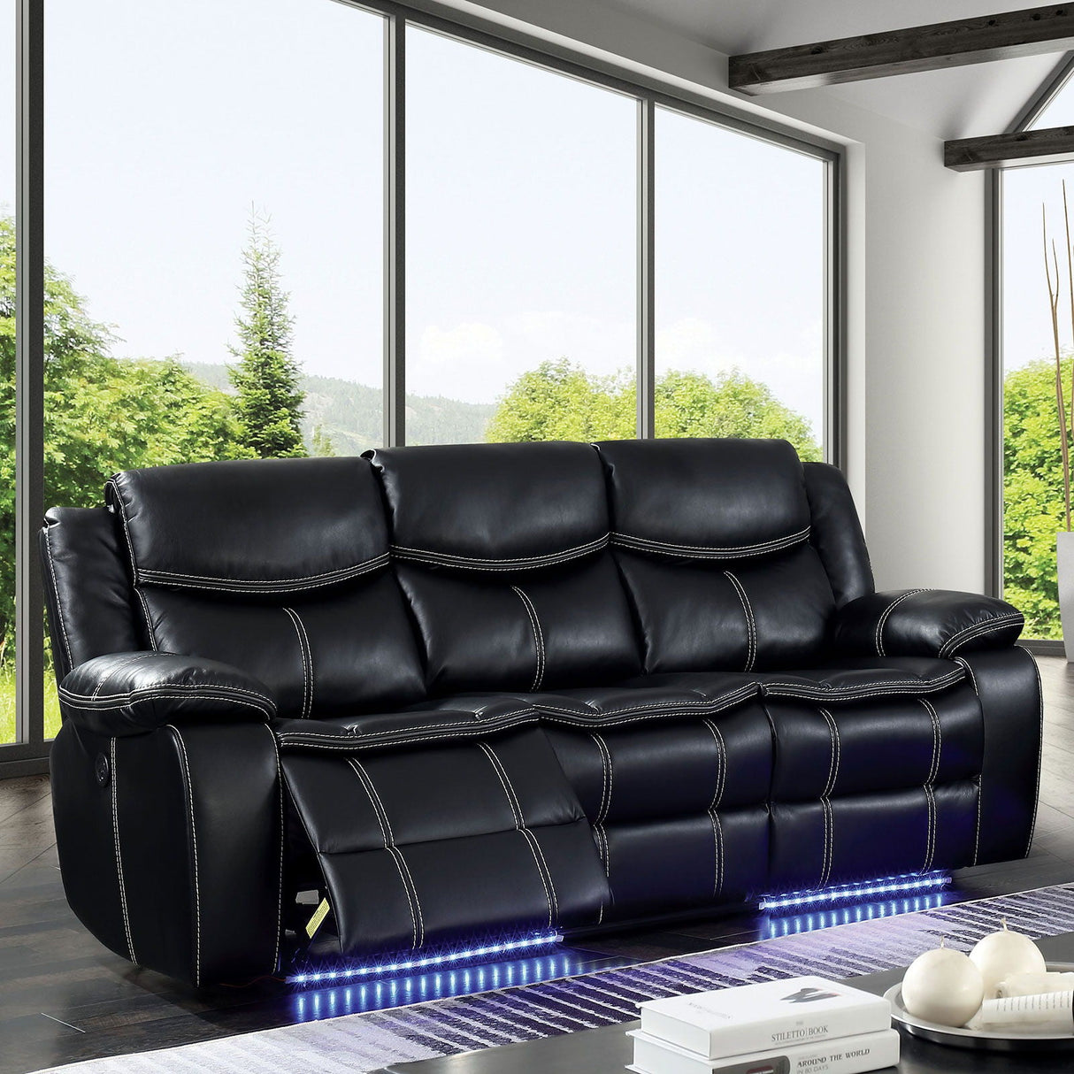 Sirius - Power Sofa & Power Loveseat - Black - Home Elegance USA