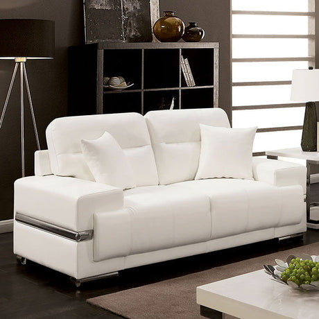 Zibak - Sofa & Love Seat & Chair - White - Home Elegance USA