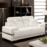 Zibak - Sofa & Loveseat - White - Home Elegance USA