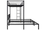 Triple twin bunk bed, can be separated into 3 twin beds - Home Elegance USA