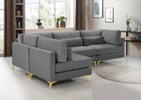 Julia - Modular Sectional 4 Piece - Gray - Home Elegance USA