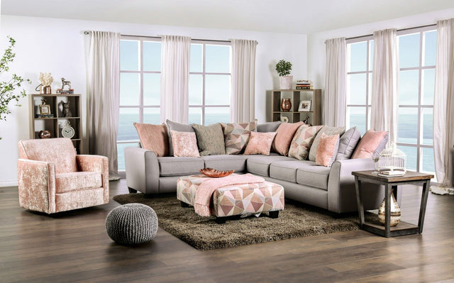 Harriden - Sectional - Gray - Home Elegance USA