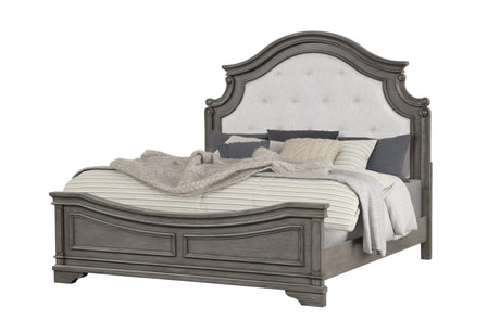 Grace King Bed in Gray - Home Elegance USA