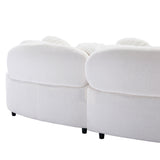 103.9" Modern Living Room Sofa Lamb Velvet Upholstered Couch Furniture for Home or Office, Beige - SG000860AAA - image - 14