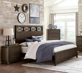 Griggs 3 Piece Queen Bedroom Set In Dark Brown 1669-1-3Set | Homelegance