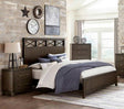 Griggs 3 Piece Eastern King Bed Set In Dark Brown 1669K-1Ek-3Set | Homelegance