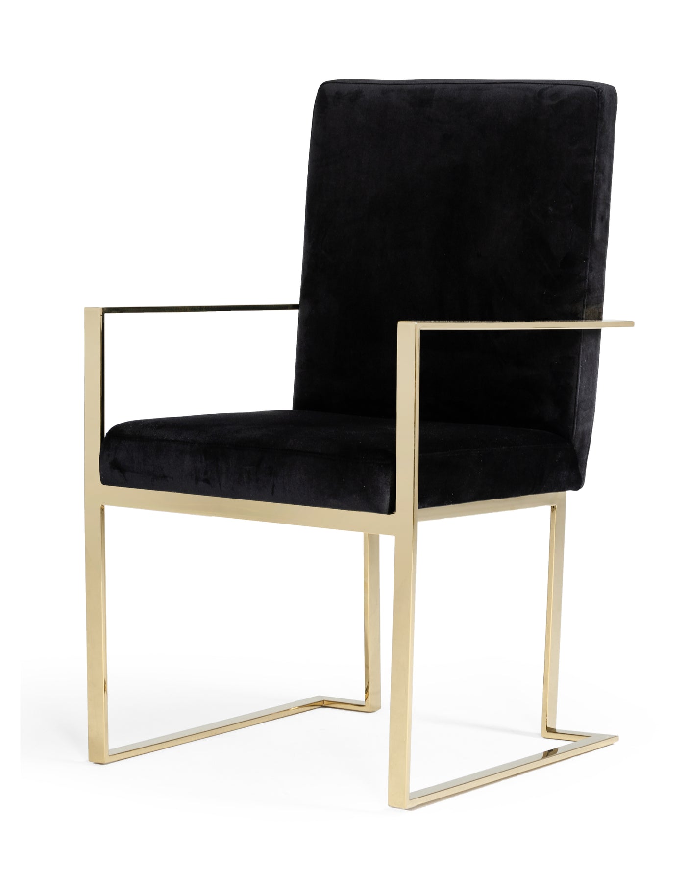 Modrest Fowler Modern Black Velvet Dining Chair - Home Elegance USA