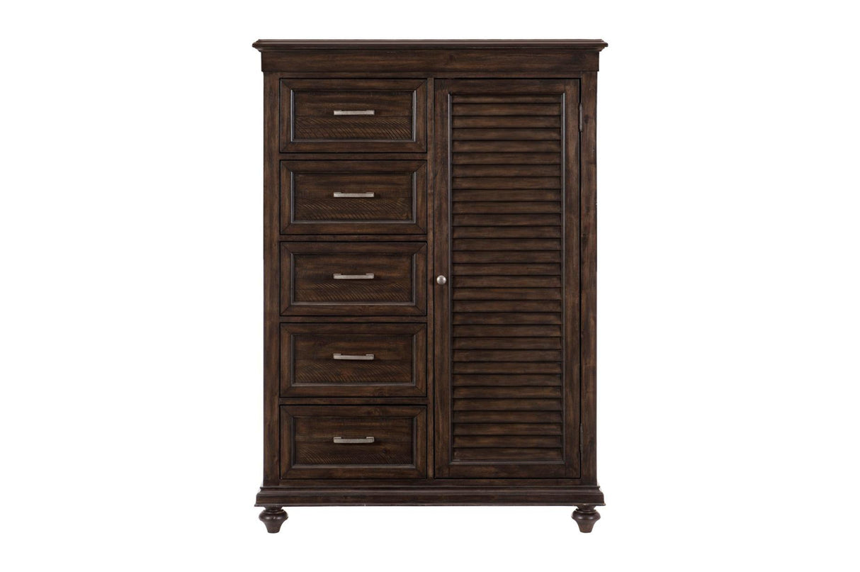 Homelegance - Cardano Wardrobe Chest In Driftwood Charcoal - 1689-10