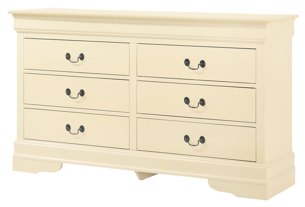 Glory Furniture LouisPhillipe G02175-D Dresser , Beige - Home Elegance USA