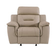 Global United Reclining Modern Leather Air Upholstered Chair
