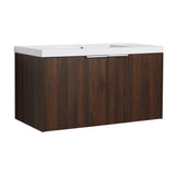 Modern Design 36 Inch Float Mounting Bathroom Vanity With Sink Soft Close Door,2 Doors-00636CAW（KD-Packing）