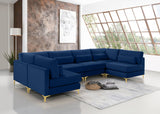 Julia - Modular Sectional 6 Piece - Navy - Home Elegance USA