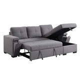 Jacop - Sectional Sofa - Dark Gray Fabric - Home Elegance USA