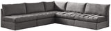 Jacob - Modular Sectional 5 Piece - Grey - Home Elegance USA