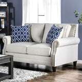 Giovanni - Sofa & Loveseat - Beige / Blue - Home Elegance USA