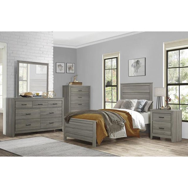 Homelegance - Waldorf 3 Piece Eastern King Bed Set In Dark Gray - 1902K-1Ek-3Set