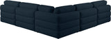 Beckham - Modular Sectional 5 Piece - Navy - Fabric - Modern & Contemporary - Home Elegance USA