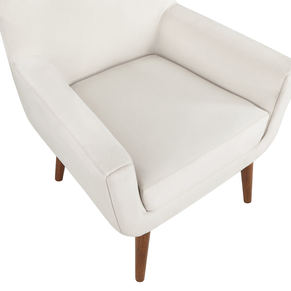 Astrid Mid-Century Sea Oat Velvet Arm Chair - Home Elegance USA